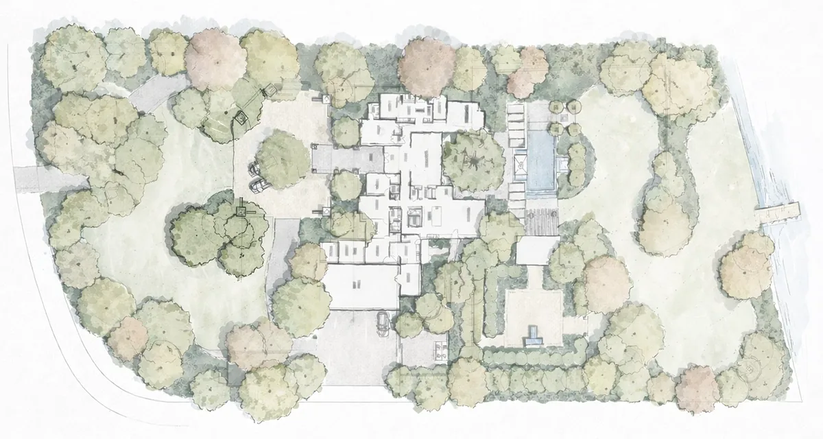 Tustin color landscape master plan