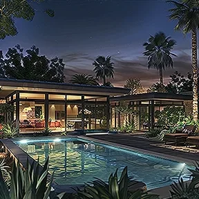 Beverly Hills Eichler garden