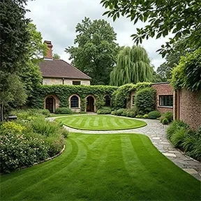 Beverly Hills lawn garden