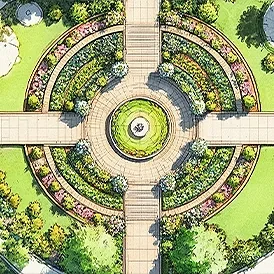 Beverlywood English garden plan