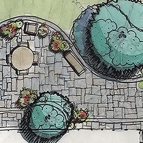 Hancock Park garden plan