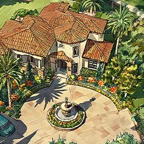 Laguna Niguel garden rendering