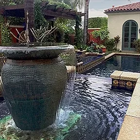 Laurel Canyon urn fountain