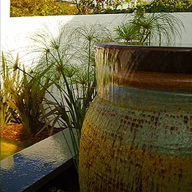 Marina del Rey urn fountain