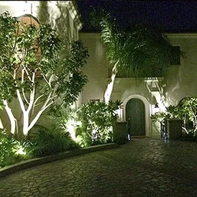 Montecito driveway lighting