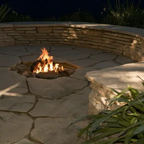 Rancho Palos Verdes natural fire pit