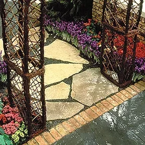 Santa Monica bluestone walkway